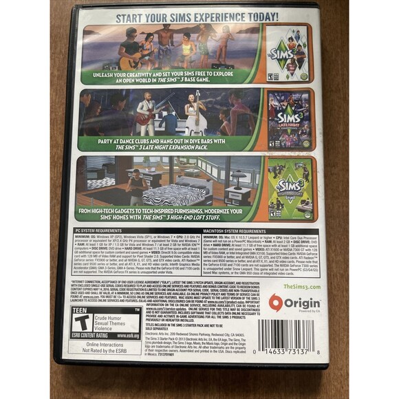 Sims 3: Starter Pack (Windows/Mac, 2013) Software DVD-ROM Very nice condition - Picture 6 of 15